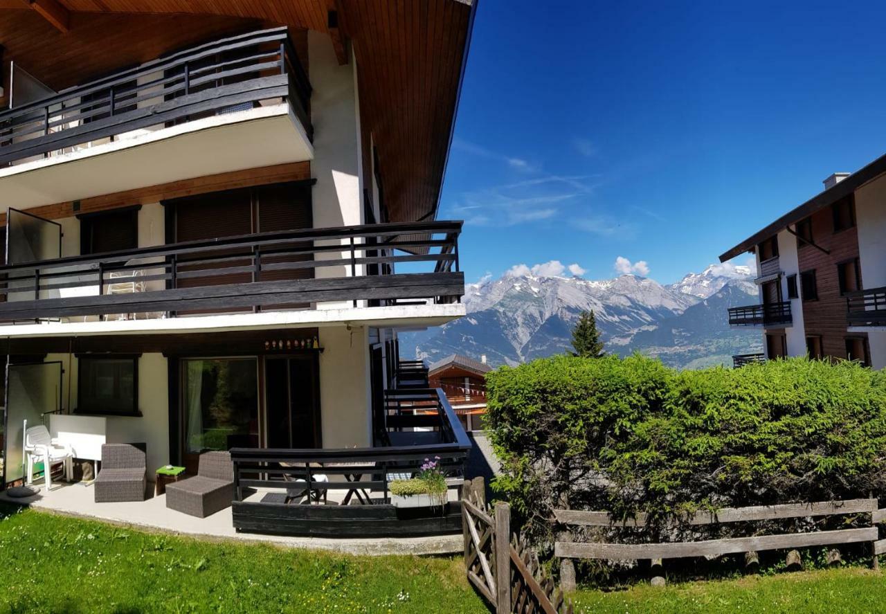 Apartmán Cosy Centered With Garden And View In Veysonnaz Exteriér fotografie